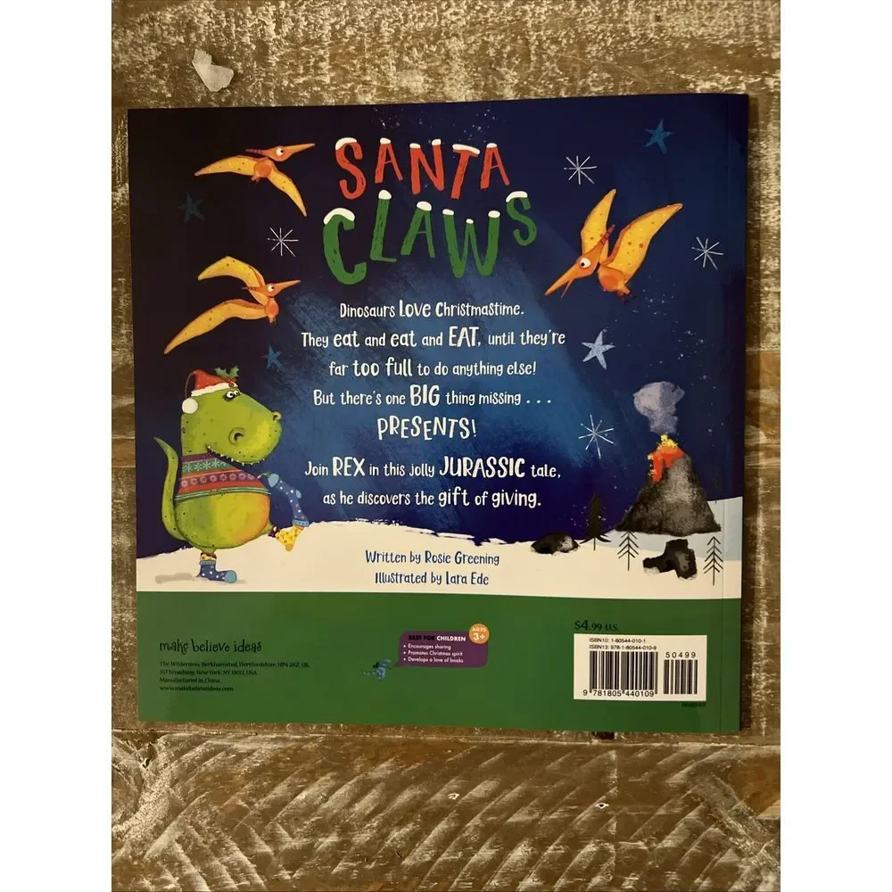 NEW!‎ Santa Claws Book Hardcover By Rosie Greening CHRISTMAS TARGET EXCUSIVE!
